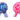 Gender Reveal Pink & Blue 14" Iridescent Metallic Large Instant Pull Bow Wedding