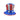 Adult Large Uncle Sam Top Hat Red Silver Blue Sequin Patriotic Costume Accessory