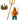 Adult Underwater Sea King Foam Gold Crown w/ Trident Staff Costume Accessory Set