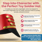 Nicky Bigs Novelties Adult Toy Soldier Hat Majorette Marching Band Major Dress Ringmaster Nutcracker Cosplay Costume