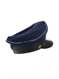 Adult Navy Blue Pilot Airline Captain Hat Airplane Aviator Halloween Costume Cap