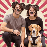 Unisex-Adult Puppy Dog Ears Headband Nose and Tail Costume Accessory Kit