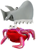 Adult 2 Piece Shark and Crab Hat Set Ocean Funny Animal Crazy Costume Accessory