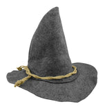 Adult Gray Scarecrow Felt Hat Faux Straw Kit Halloween Costume Accessory Set