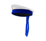 Nicky Bigs Novelties Costume Accessory Retro Sailor Cap Beret, Blue White, One Size