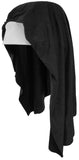 Nicky Bigs Novelties Nun Habit Headpiece Costume Hat, Standard Size Black White