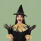 Nicky Bigs Novelties Adult Deluxe Felt Scarecrow Hat And Straw Kit Oktoberfest Wizard Witch Hillbilly Costume Accessories