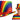 Adult Rainbow Striped Top Hat Pride Magician Festival Parade Costume Accessory
