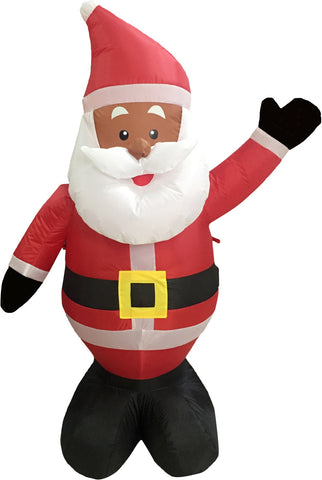 Nicky Bigs Novelties 48 Inch Ethnic Santa Holiday Inflatable Yard Decoration, Multicolor