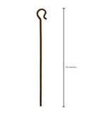 Nicky Bigs Noveltied Plastic Shepherds Hook Prop Staff Cane Walking Stick - Nativity Play Costume Accessory, 59"