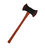 Double Sided Bloody Plastic Axe Killer Clown Evil Psycho Weapon Cosplay Prop