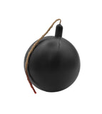 Plastic Black Fake Round Cartoon Bomb Prop Pretend Halloween Costume Accessory