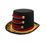 Adult Deluxe Circus Ringmaster Top Hat Ring Leader Halloween Toy Soldier Costume