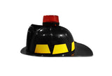 Fireman Plastic Helmet Light Up Firefighter Hat With Siren Costume Accessory