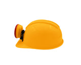 Adult Plastic Yellow Miner Helmet With Light Construction Hard Hat Costume Prop