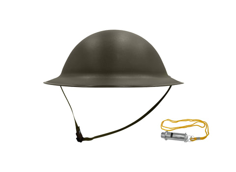 Adult Ally Army Helmet and Trench Whistle Costume, Multicolor, One Size