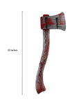 Adult Fake Plastic Woodsman Lumberjack Costume Prop Bloody Axe Accessory