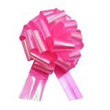 Gender Reveal Pink & Blue 14" Iridescent Metallic Large Instant Pull Bow Wedding