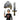 Medieval Viking Crusader Knight Helmet and Short Sword Dagger Costume Set Prop