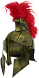 Medieval Knight Greek Spartan Helmet Costume Gold Gladiator Warrior Roman Helmets With Folding Face Mask