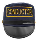 Deluxe Costume Set Train Conductor Hat and Whistle, Navy, One Size