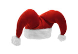 Unisex Red White Christmas Jester Hat Holiday Santa Elf Cap Costume Accessory