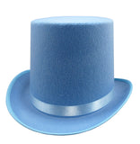 Adult 6 Inch Felt Top Hat Matching Bowtie Formal Cosplay Costume Accessory Set