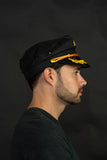 Adult Captain's Yacht Sailors Hat - Boating Snapback Adjustable Sea Admiral Cap Navy Costume Accessory