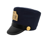 Child Deluxe Navy Conductor Hat Navy Blue Pretend Costume Accessory Prop