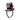 Soft Mini Checkered Top Hat Headband Harlequin Clown Rose Circus Cosplay Costume