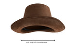 Deluxe 6" Faux Brown Suede Top Hat Steampunk Coachman Adult Costume Accessory