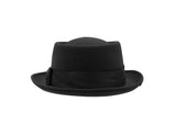 Adult Pork Pie Porkpie Top Hat Felt Casual Boater Gangster Cap Costume Accessory