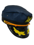 Adult Captain's Yacht Sailors Hat - Boating Snapback Adjustable Sea Admiral Cap Navy Costume Accessory