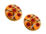 2 pc Pizza Hat Silly Food Party Plush Cap Novelty Halloween Costume Accessory