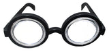 Plastic Nerd Coke Bottle Thick Lens Round Bubble Specs Dork Geek Costume Novelty Prop Glasses