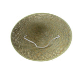 Adult Oriental Bamboo Straw Hat - Asian Japanese Chinese Sun Hats - Woven Conical Rice Farmer Costume Accessory