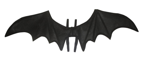 35" Black Bat Dragon Wings Masquerade Dark Angel Adult Elastic Straps Costume