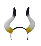 Bullfighter Black Felt Matador Steer Horn Headband Hat Costume Accessory Set