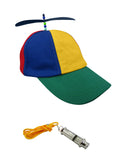 Propeller Beanie Hat and Train Whistle Costume Accessory Set, Multi, One Size