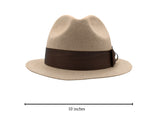 Adult Mens Tan Felt Fedora Inspector Detective Hat Roaring Gangster Costume Cap