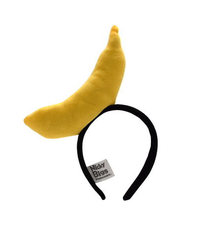 Adult Cosplay Large Yellow Banana Headband Hat Halloween Costume Accessory