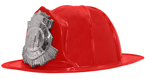 Nicky Bigs Novelties Deluxe Adult Fireman Costume Helmet Novelty Fireman Thick Plastic Helmets Firefighter Hats Accessories