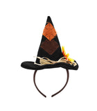 Unisex Adults Mini Scarecrow Hat On Headband Flower Halloween Costume Accessory