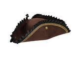 Deluxe Tricorn Tricorner Pirate Hat Buccaneers Cap Halloween Costume Accessory