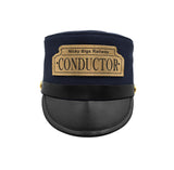 Child Deluxe Navy Conductor Hat Navy Blue Pretend Costume Accessory Prop