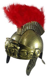 Medieval Knight Roman Helmet with Faux Feathers And Spear Prop Legion Centurion Gladiator Costume Warrior Accessories