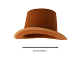 Mens Tall Brown Magician Mad Hatter Wonka Top Hat Topper Costume Accessory Prop