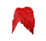 Child Mini Cupid Red Angel Devil Feather Wings Valentines Costume Accessory