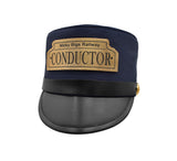 Child Deluxe Navy Conductor Hat Navy Blue Pretend Costume Accessory Prop