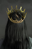 Adult Gold Royal Queen Princess Medieval Crown Tiara Cosplay Costume Headpiece